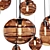 Handcrafted Glass Pendant Lights 3D model small image 4