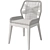 Woven Dining Chair with Wood 3D model small image 5