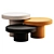 Elegant Scala Round Tables Set 3D model small image 1