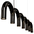 Modern Hanging Lamp Oblure from 3DDD 3D model small image 2