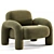 Modern BUBO Armchair Design 3D model small image 4