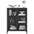 Elegant Black Display Cabinet 3D model small image 2