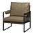 Industrial Loft Armchair Eco Leather 3D model small image 1