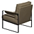 Industrial Loft Armchair Eco Leather 3D model small image 3