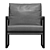 Industrial Loft Armchair Eco Leather 3D model small image 5